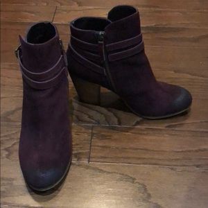 B.P. Dark red, suede bootie